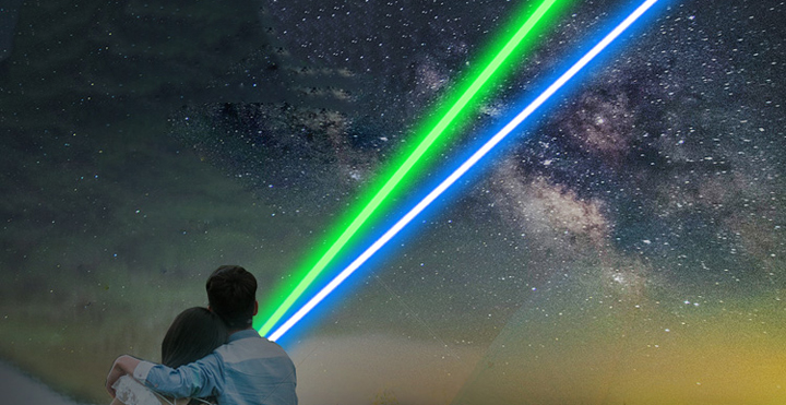laser verde per astronomia